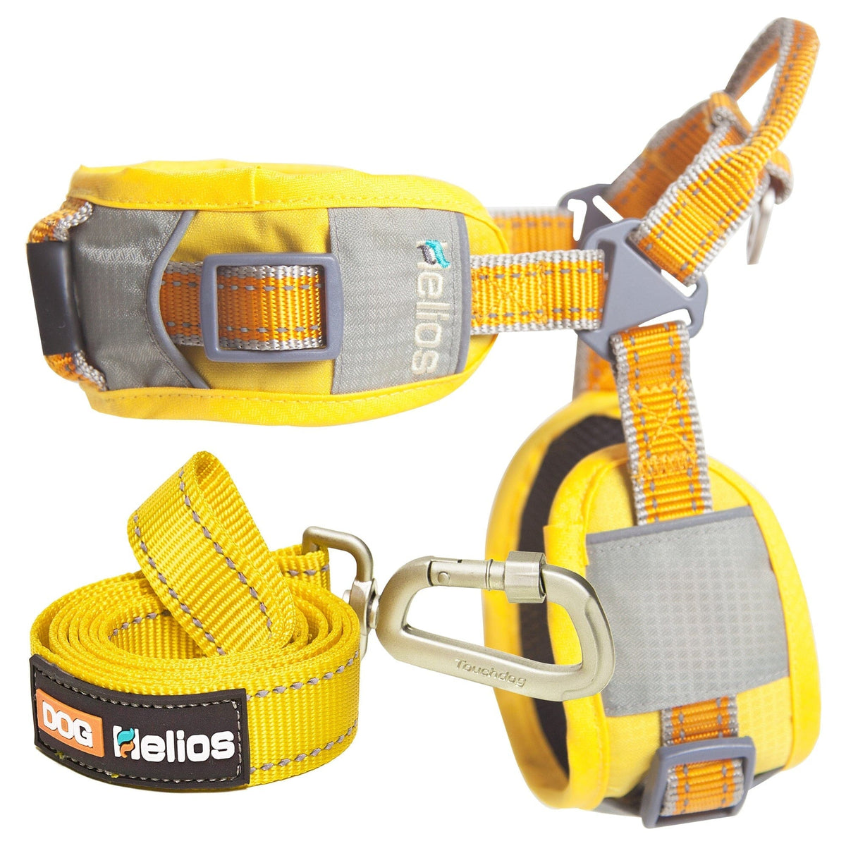 'Geo-turf' Performance Adjustible and Reflective Dog Harness and Leash