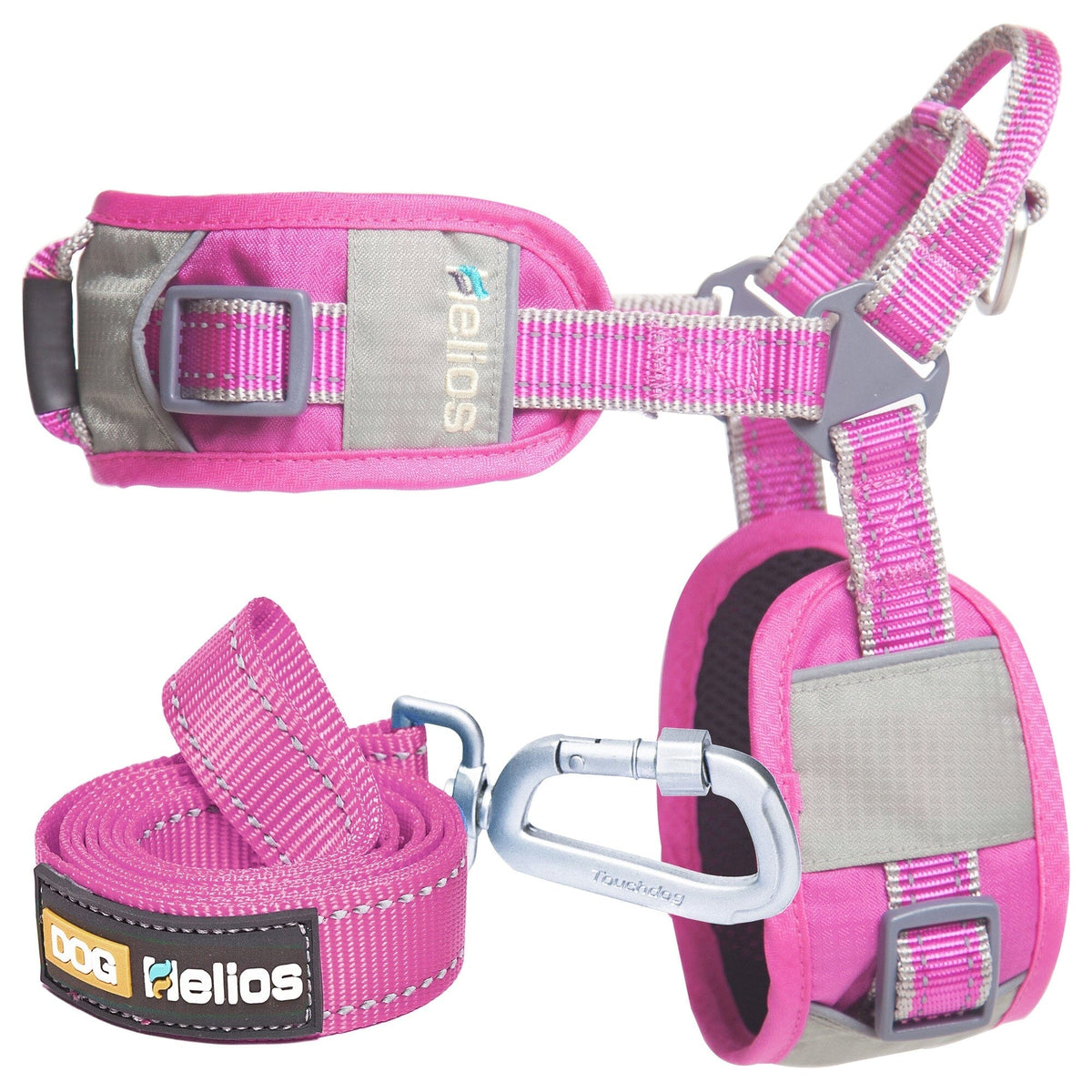 'Geo-turf' Performance Adjustible and Reflective Dog Harness and Leash