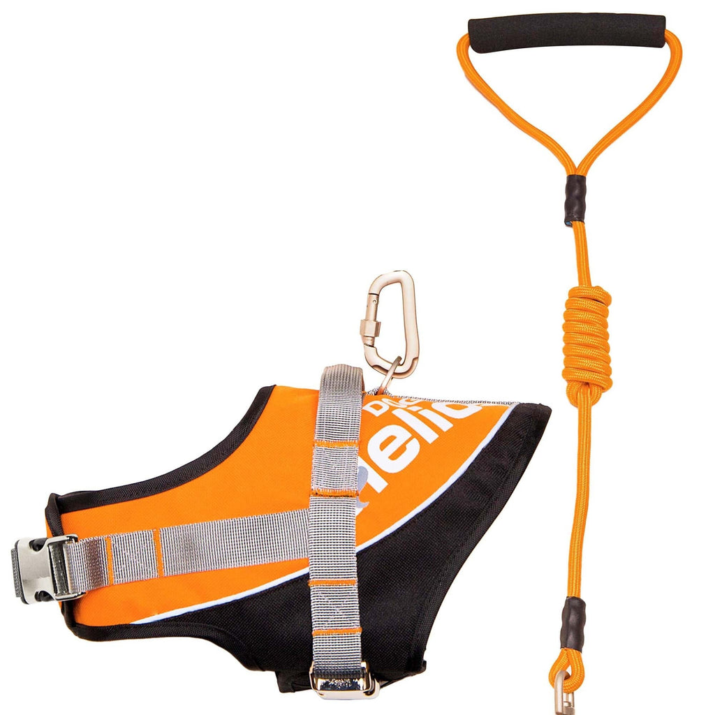 'Bark-Mudder' 2-in-1 Reflective and Adjustable Sporty Dog Harness and Leash