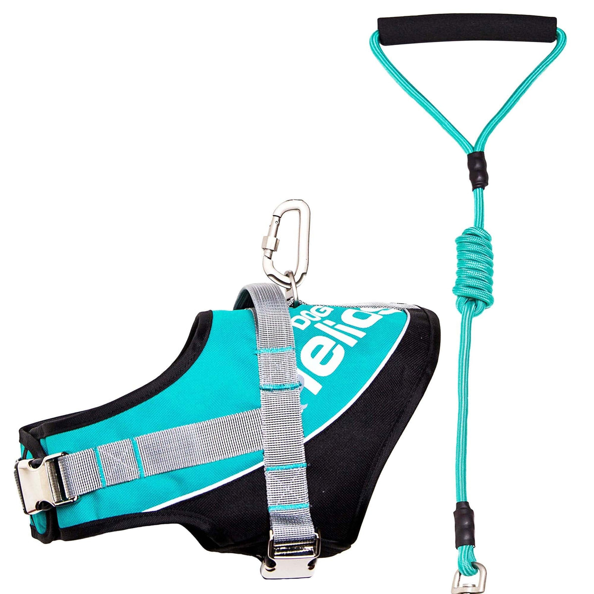'Bark-Mudder' 2-in-1 Reflective and Adjustable Sporty Dog Harness and Leash