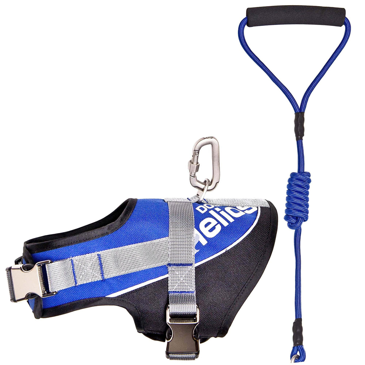 'Bark-Mudder' 2-in-1 Reflective and Adjustable Sporty Dog Harness and Leash