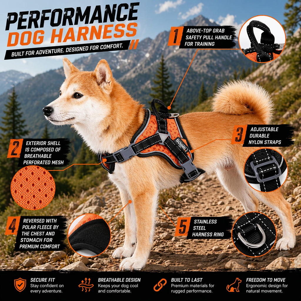'Scorpion' Sporty High-Performance Free-Range Dog Harness