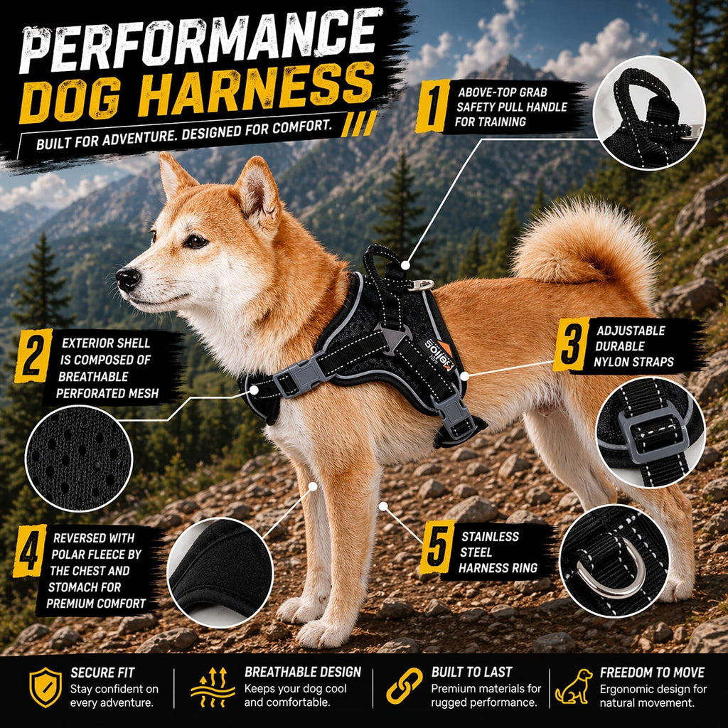 'Scorpion' Sporty High-Performance Free-Range Dog Harness