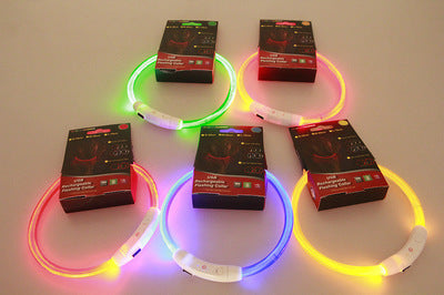 Flashing Collar USB Rechargeable For Night Walking