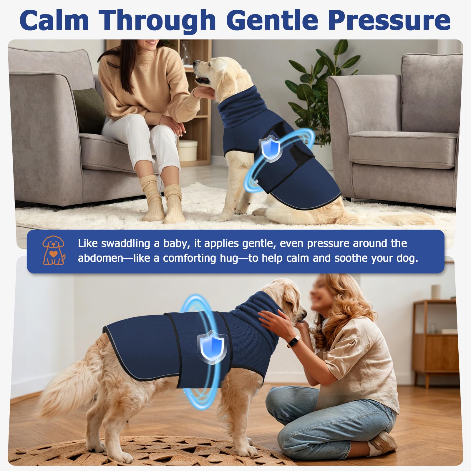 2-in-1 Dog Anxiety Vest With Hood