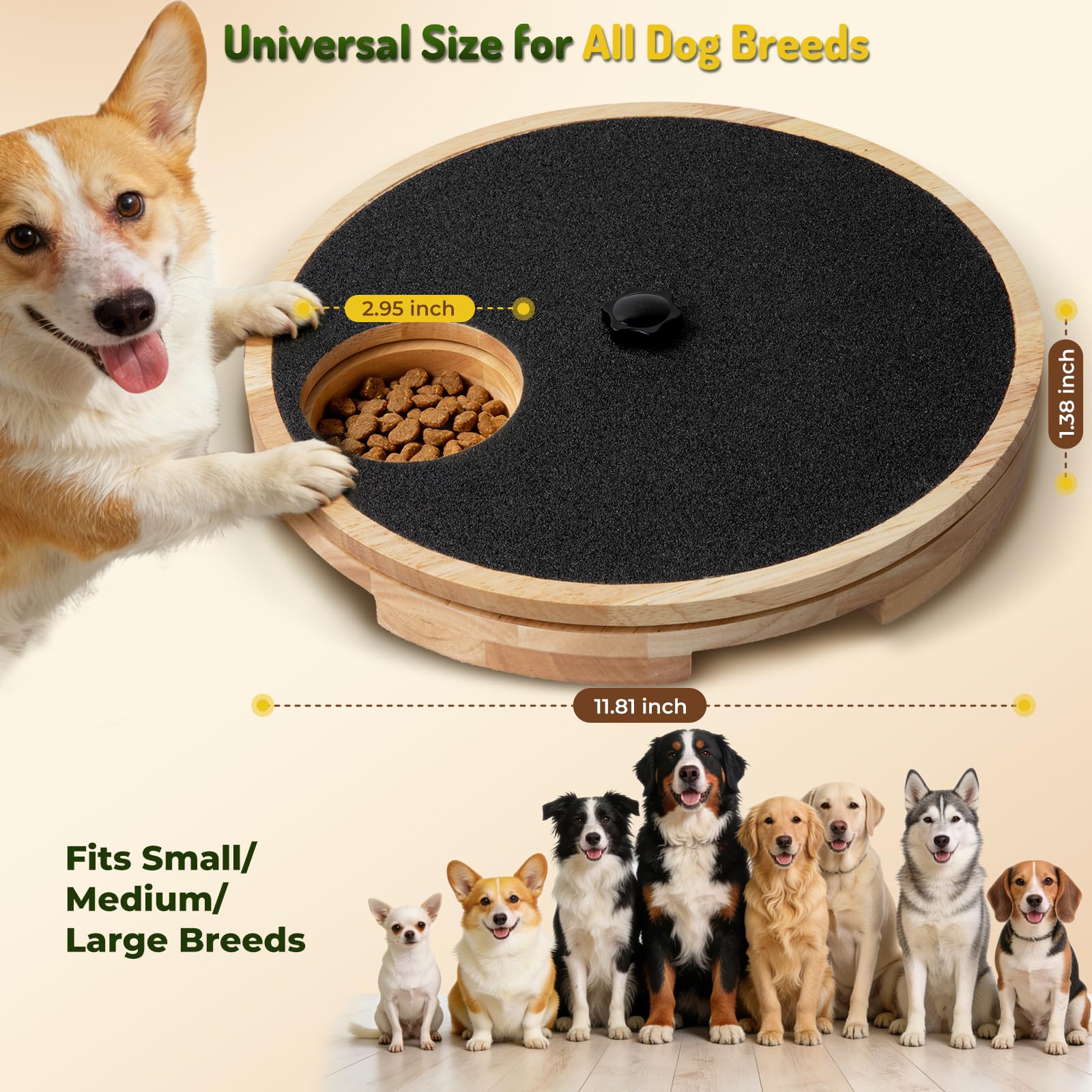 Dog Nail Scratch Board With Treat Box For Claw Care