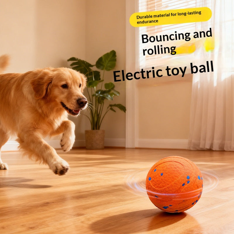 Electric Round Non-Toxic Dog Chew Toy Ball For Training