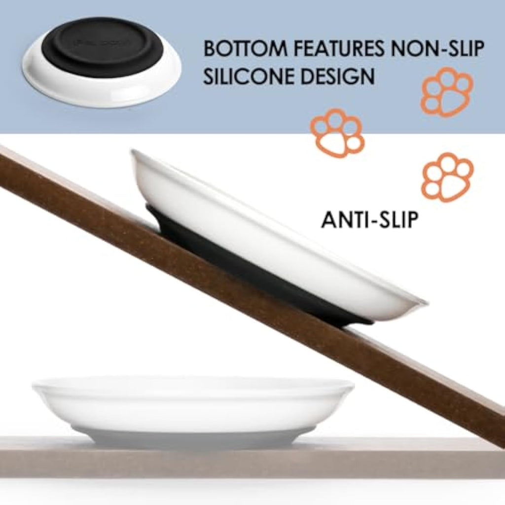 Whisker Friendly Ceramic Cat Food Bowls
