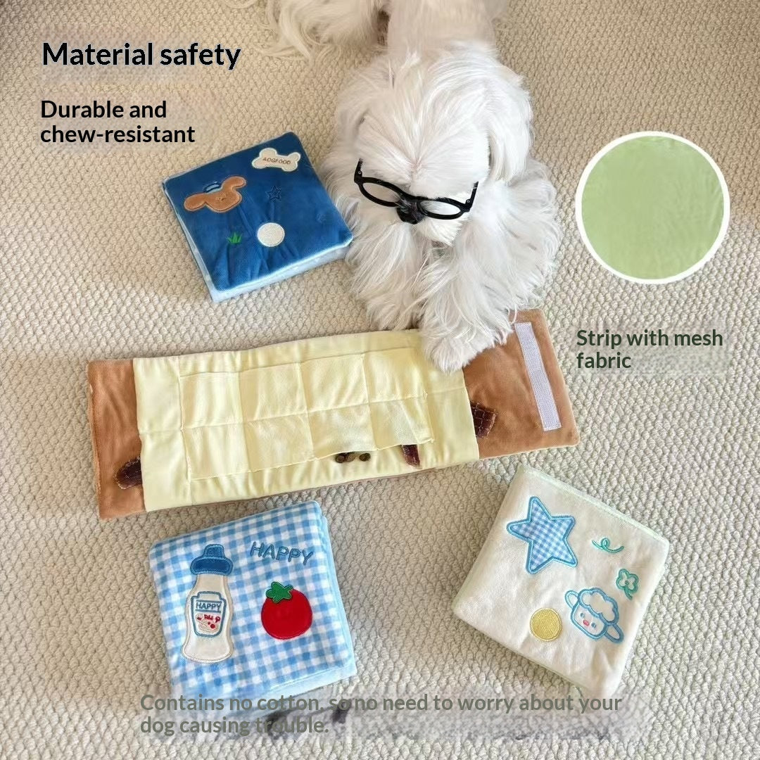 Pet Sniffing Treat-Dispensing And Hiding Chew-Resistant Puzzle Toy For Dogs