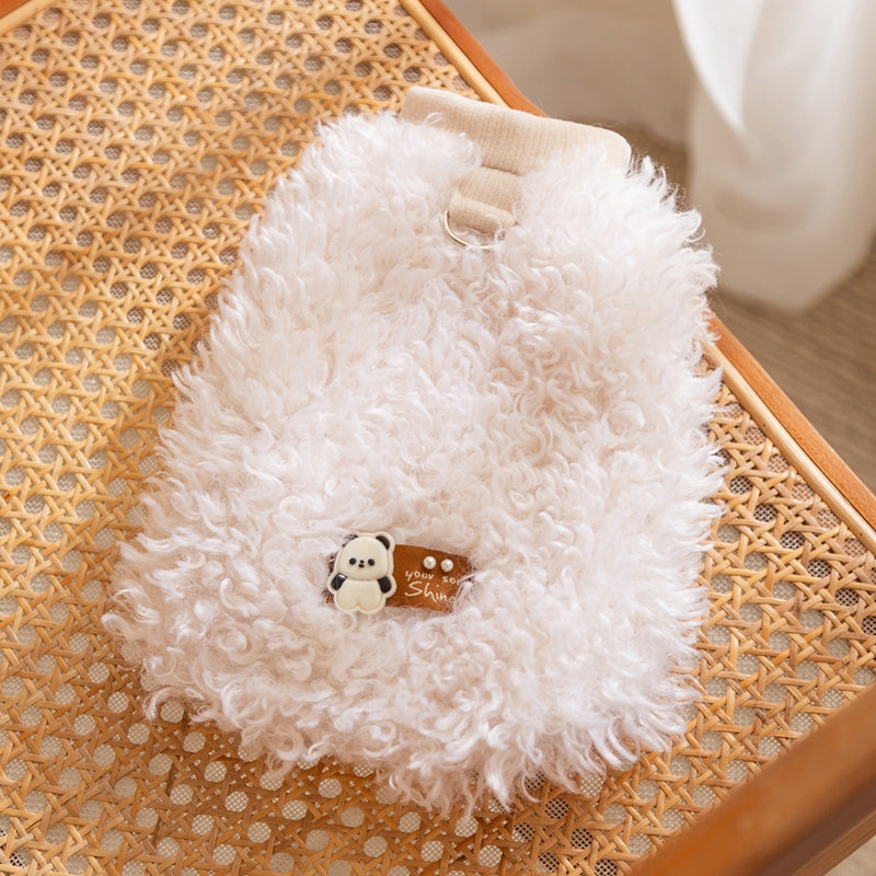 The Fluffy Sheep Wool Pet Vest