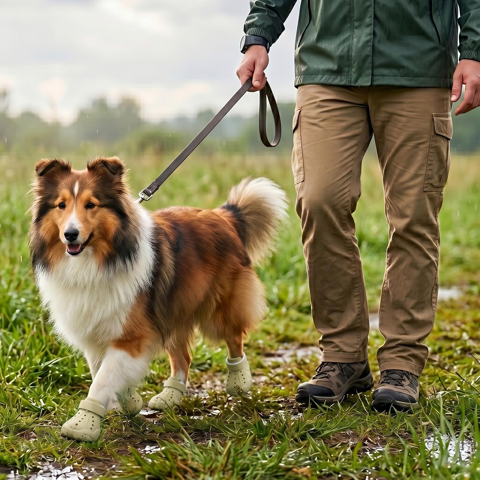Dog Shoes For Dogs, Clogs Boots Booties Hot Pavement, Rain Waterproof Shoe Summer Sandals