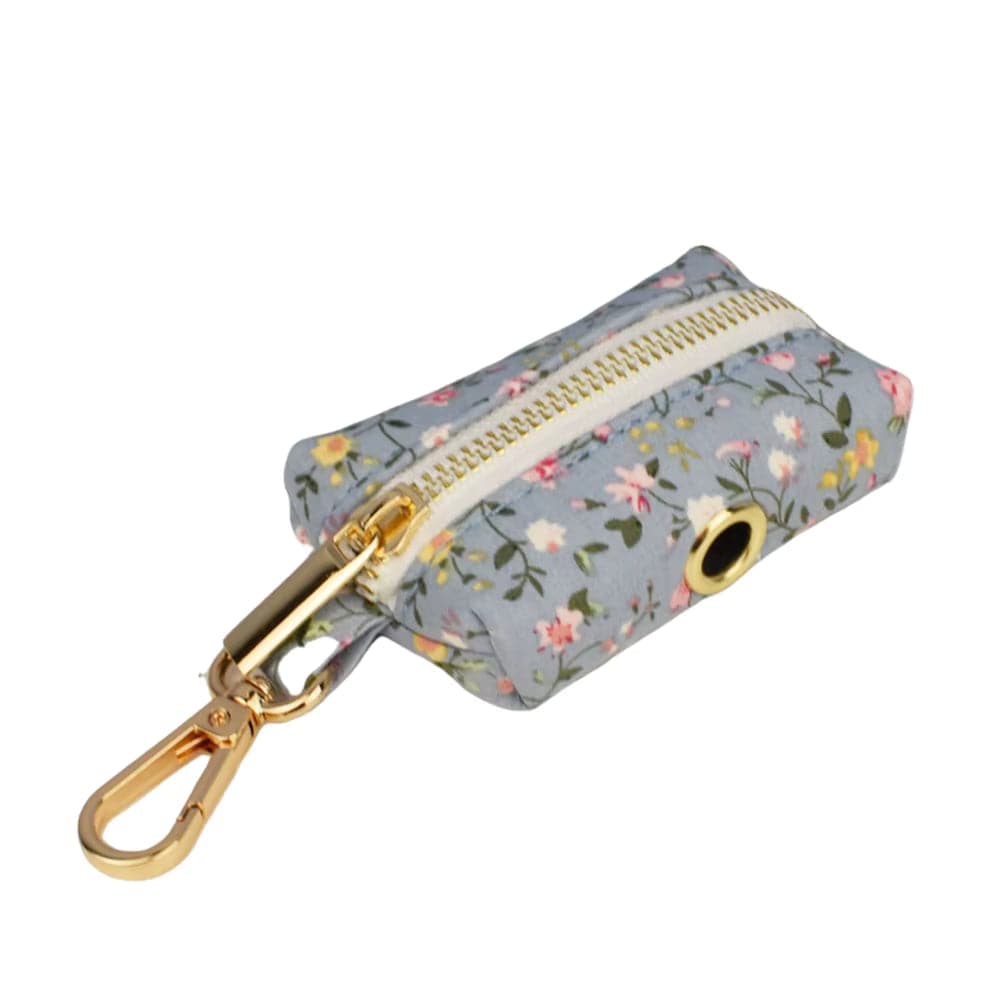 Dusty Blue Floral Set No Pull Harness Set