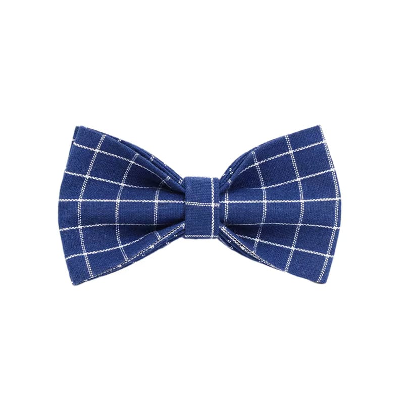 Plaid Dark Blue Harness Set
