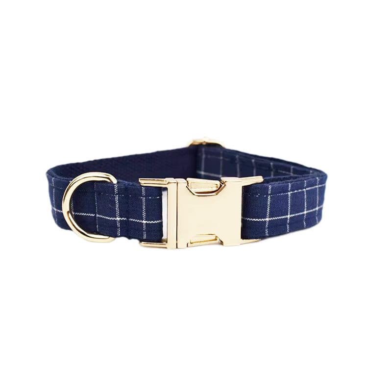 Plaid Dark Blue Harness Set