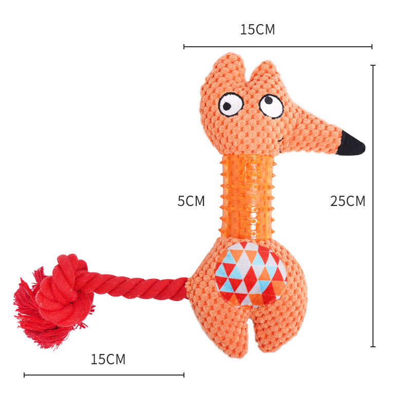 Plush Squeaky Puppy Chew Toy Bite Resistant