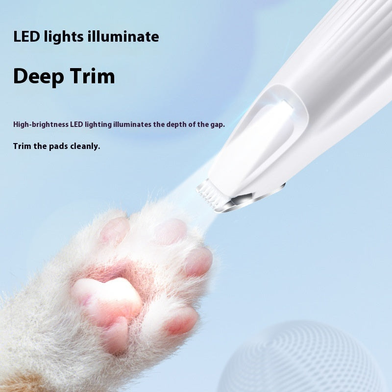 LED Pet Hair Trimmer — Cordless Precision Clipper