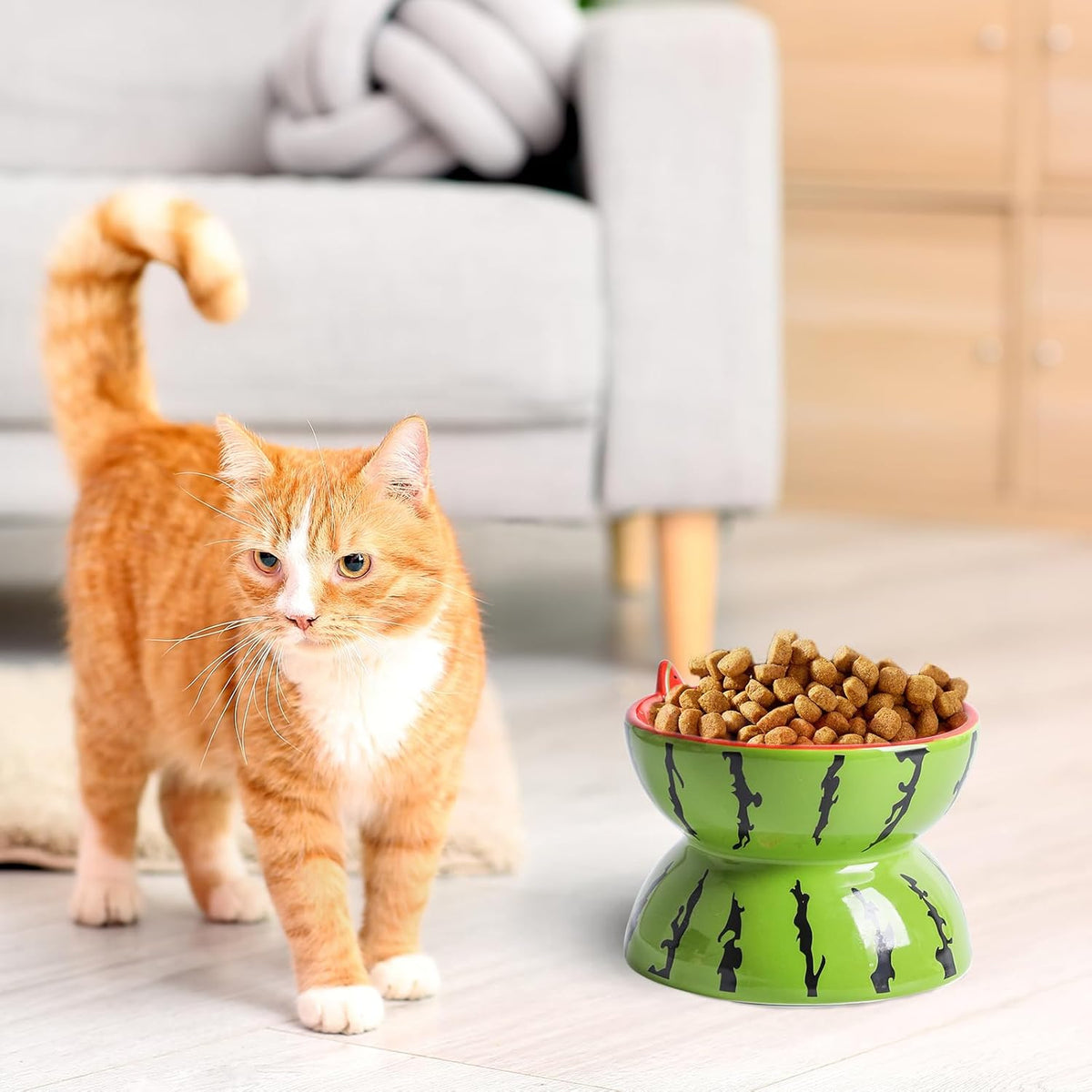 Ceramic Raised Cat Bowl
