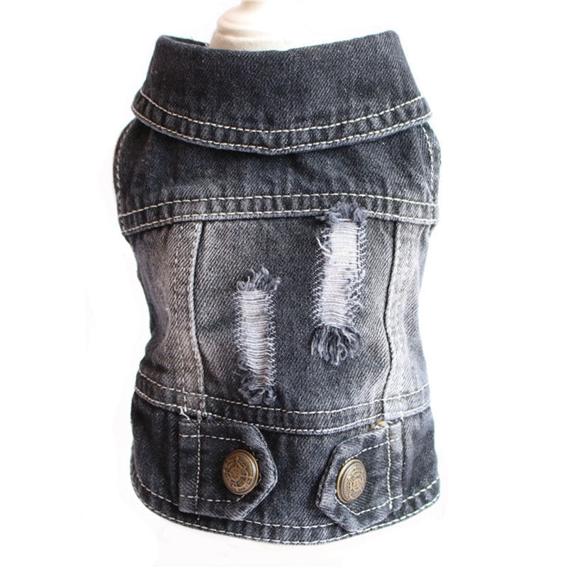 Designer Dog Clothes Small Dog Denim Jacket