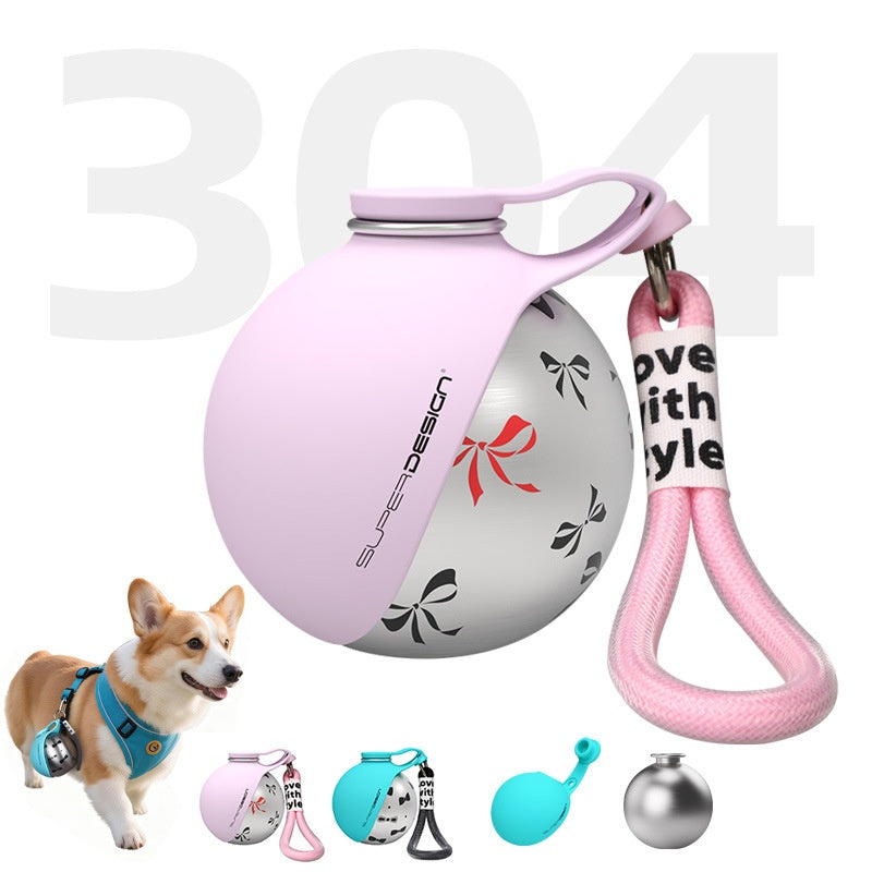 Dog Travel Water Bottle — Stainless Steel