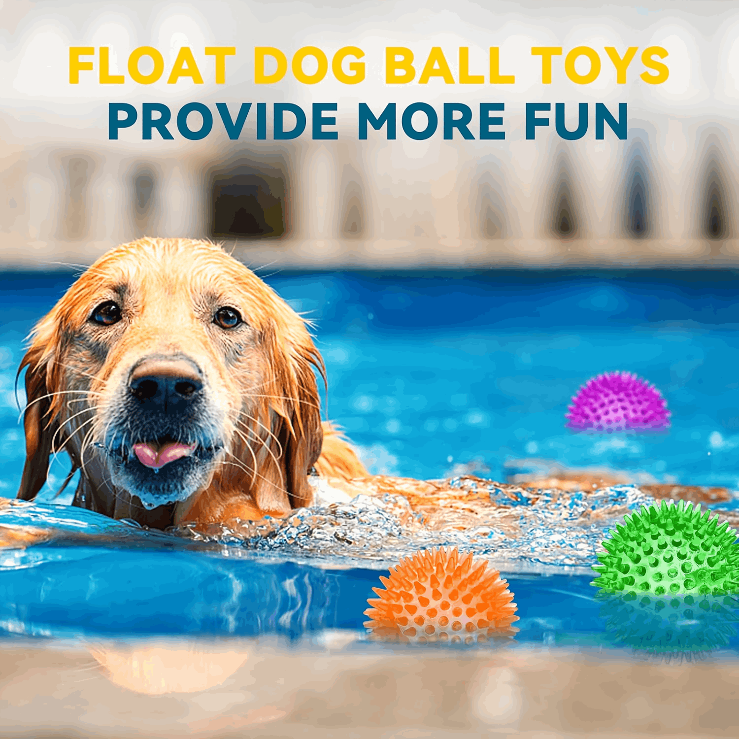 2.5” Squeaky Interactive Dog Balls for Puppy Teething