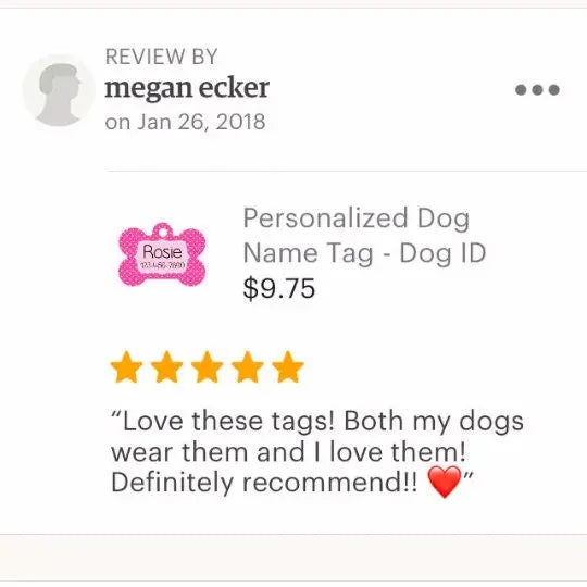 Star Pet Tag - Custom