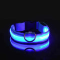 Nylon Light-Up Safety Collar with Reflective Glow and 3 Flashing Modes