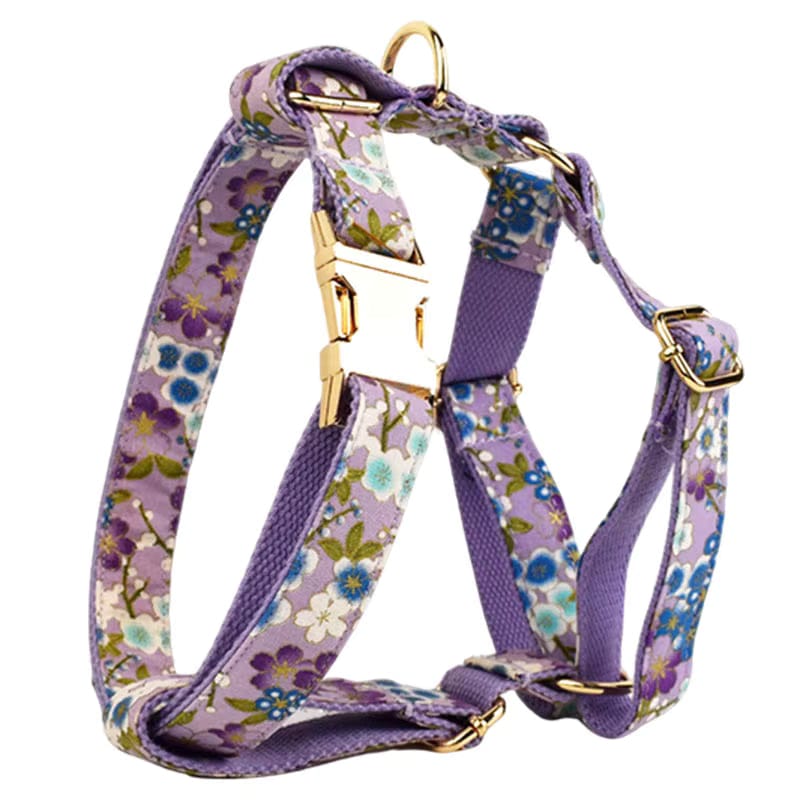 Lilac Meadow Floral Harness Set