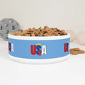 Patriotic USA Pet Bowl - Perfect for Dog & Cat Lovers!