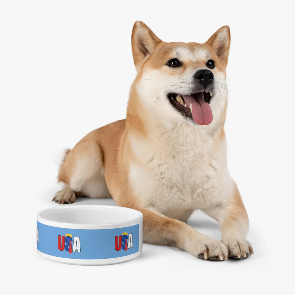 Patriotic USA Pet Bowl - Perfect for Dog & Cat Lovers!