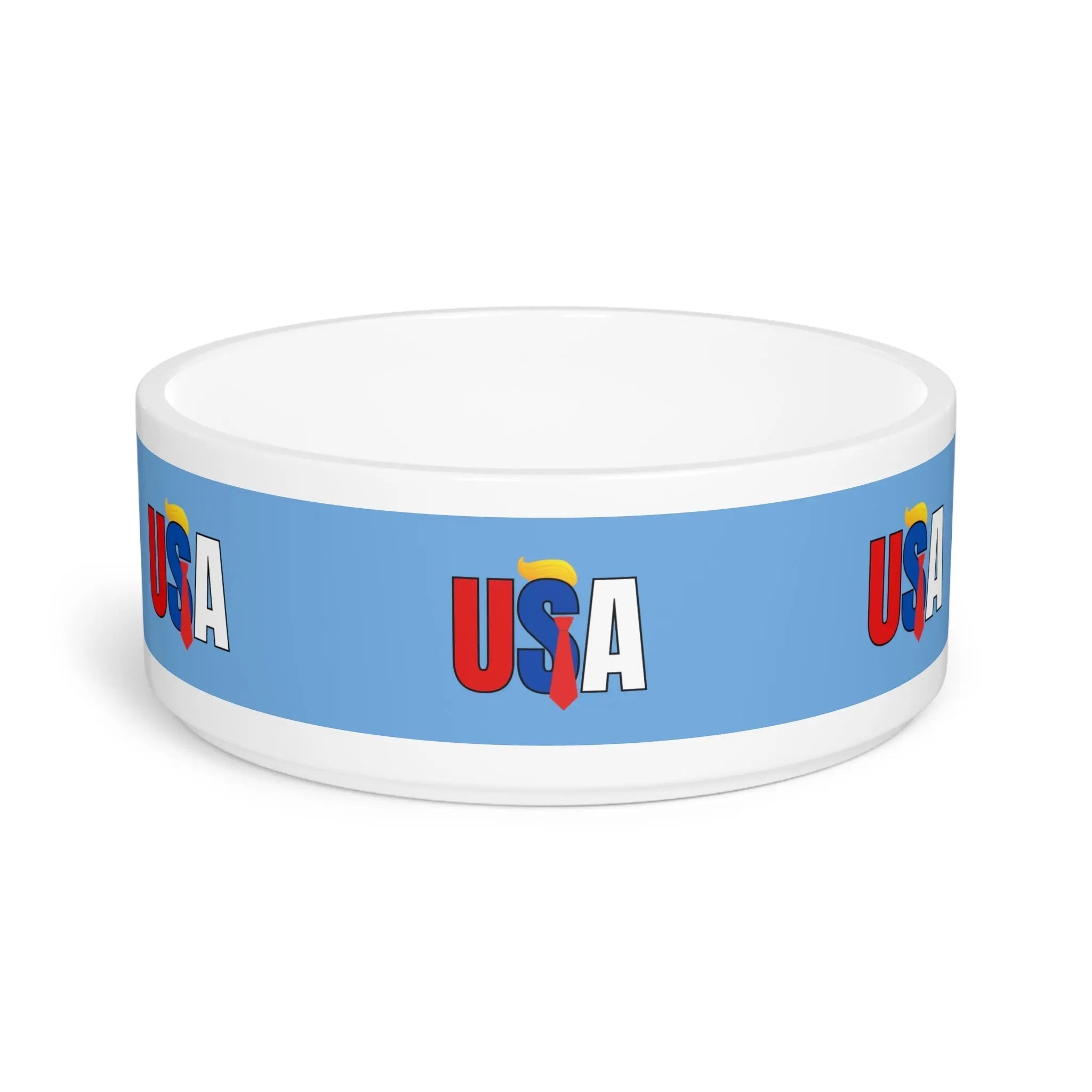 Patriotic USA Pet Bowl - Perfect for Dog & Cat Lovers!