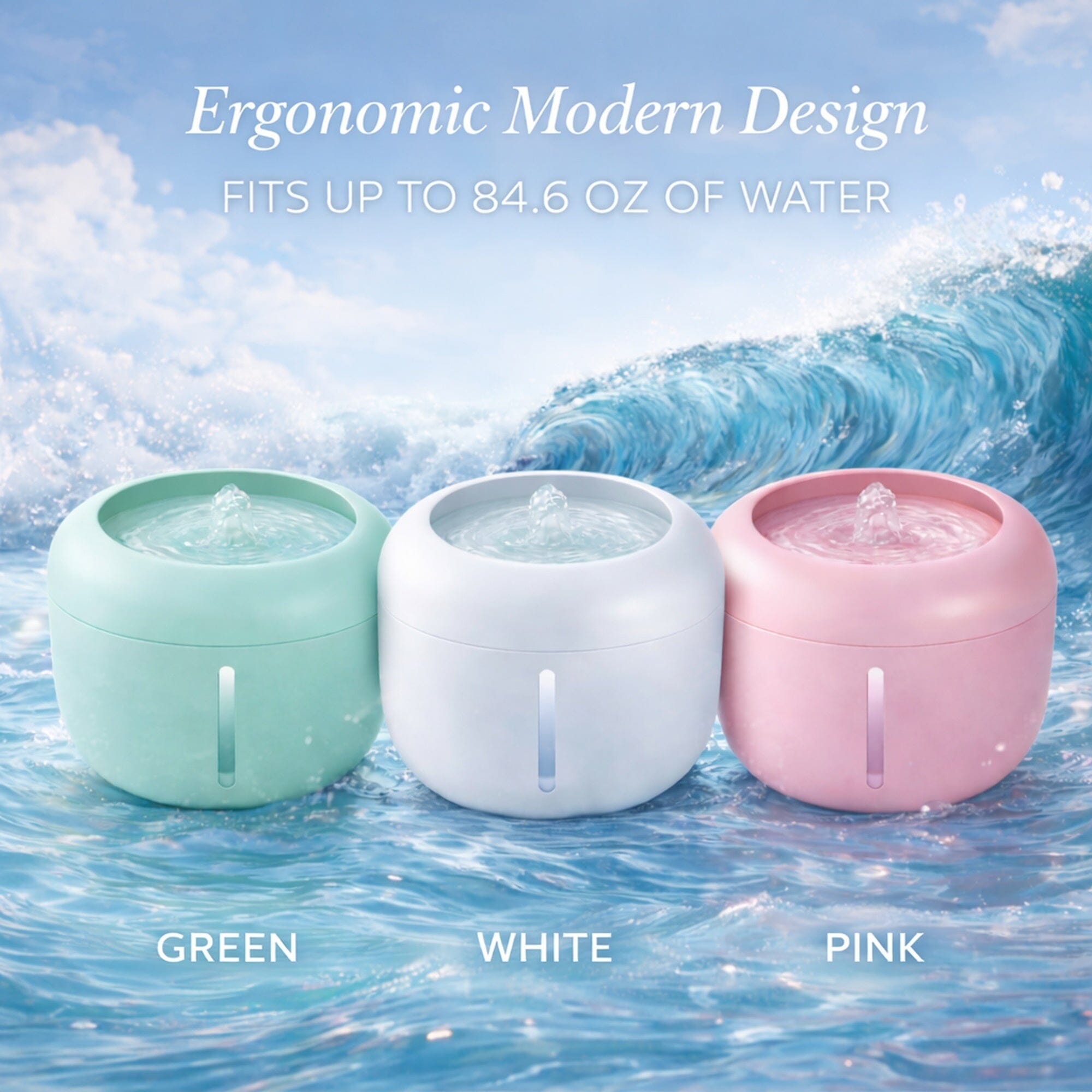Ultra-Quite Filtered Fountain Waterer
