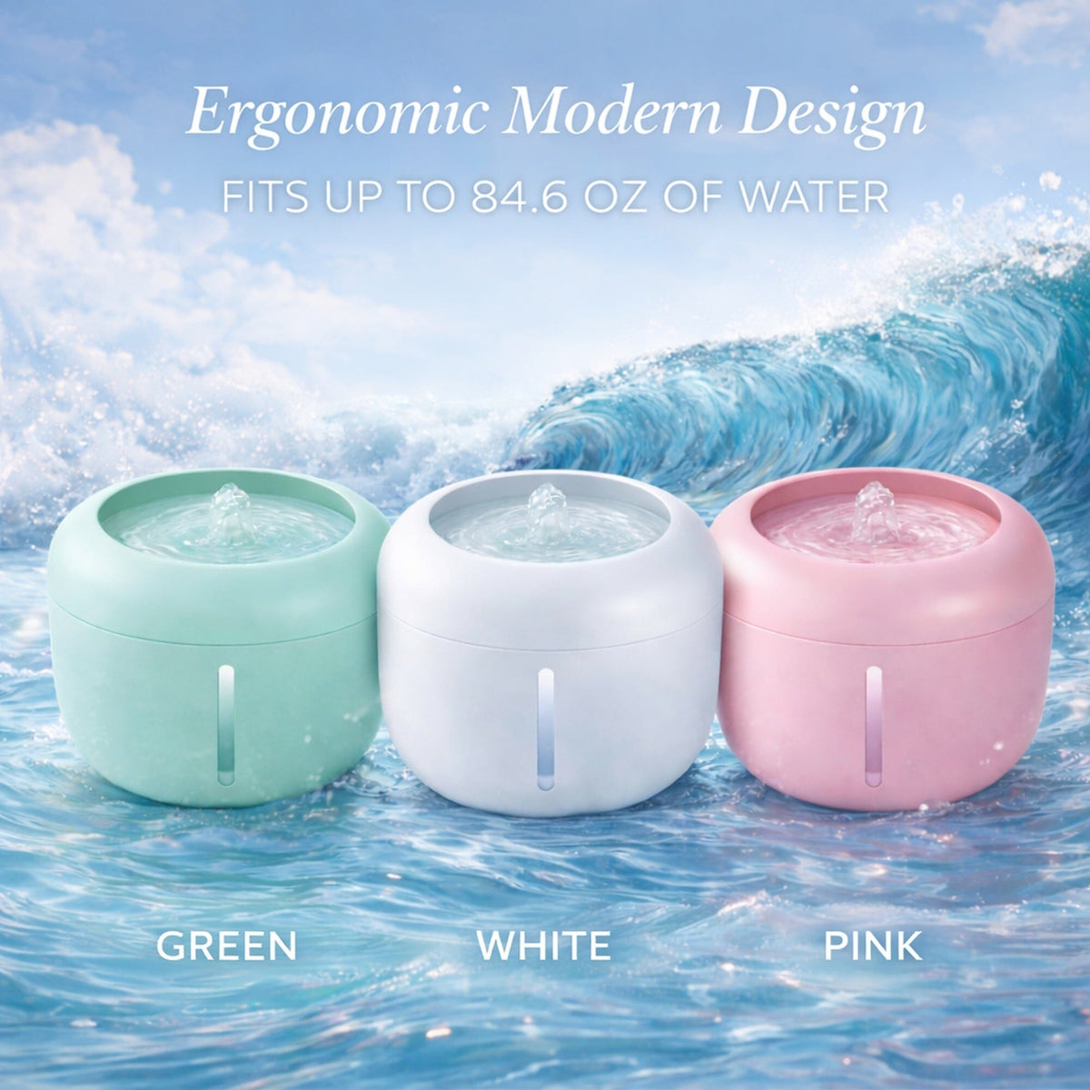 Ultra-Quite Filtered Fountain Waterer