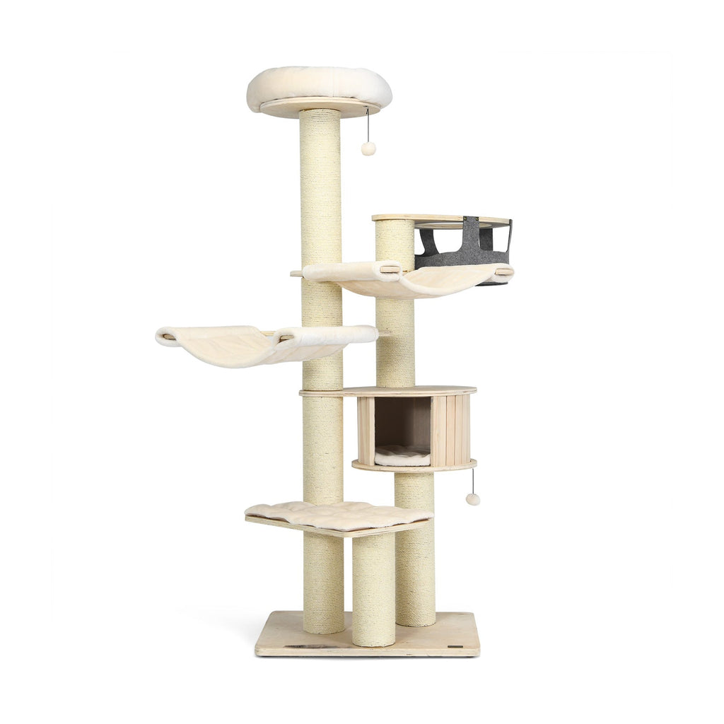 77.5-Inch Cat Tree Condo Multi-Level Kitten Activity Tower