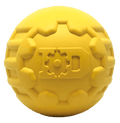 Rubber Chew Toy for Heavy Chewers | Yellow | USA Made | SodaPup