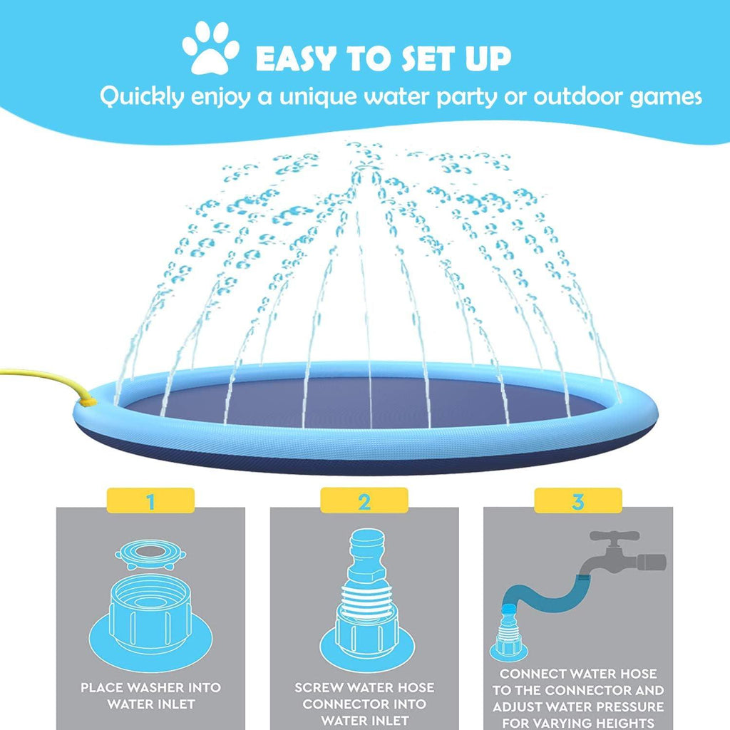 Splash Sprinkler Pad for Dogs Kids