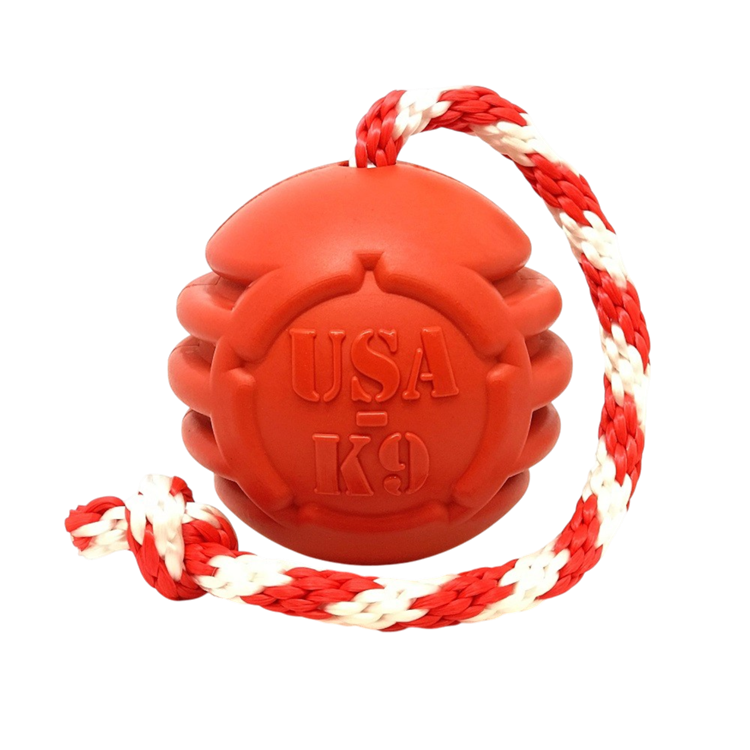 USA-K9 Stars and Stripes Rubber Dog Toy